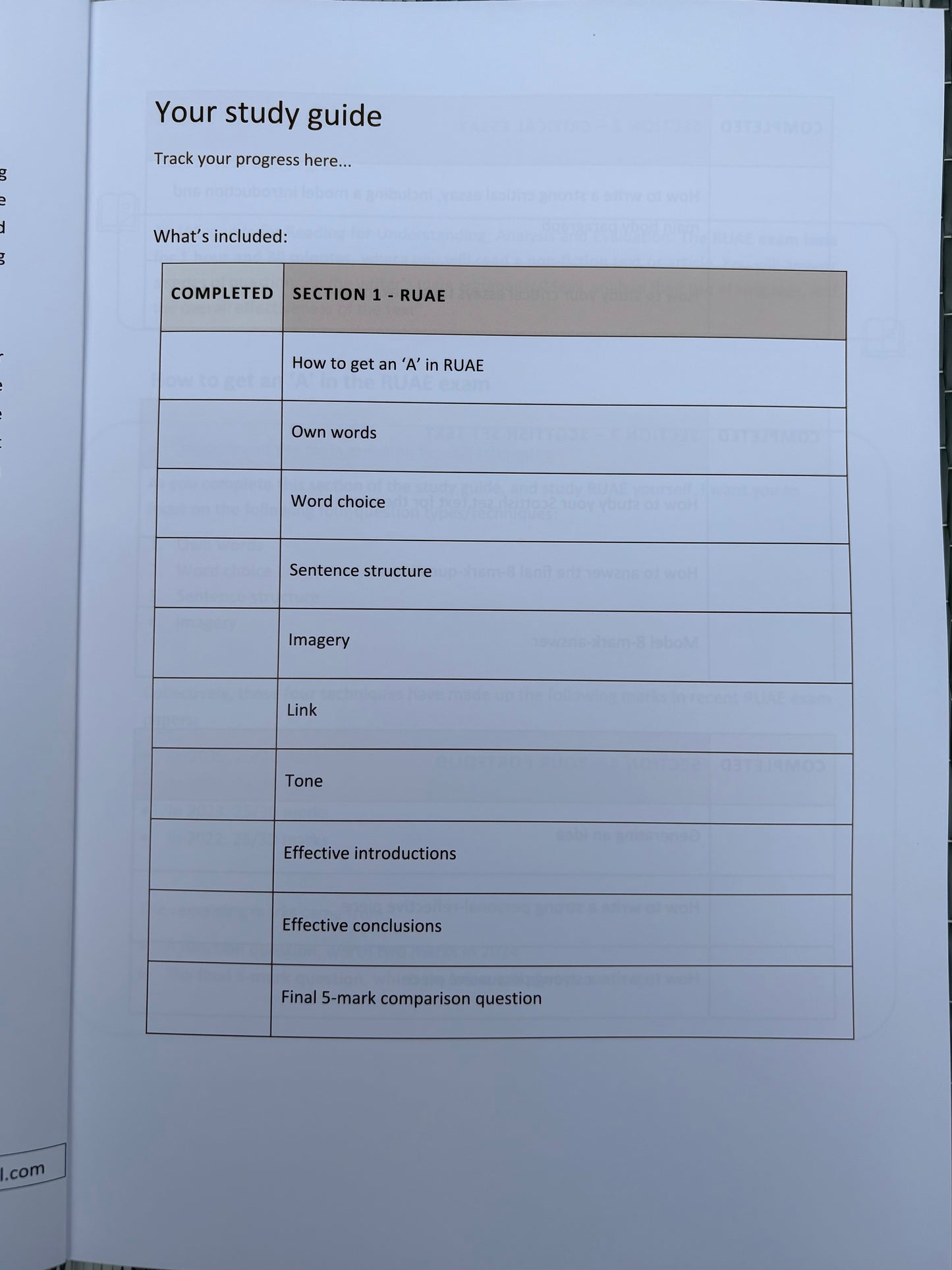 English Higher Study Guide