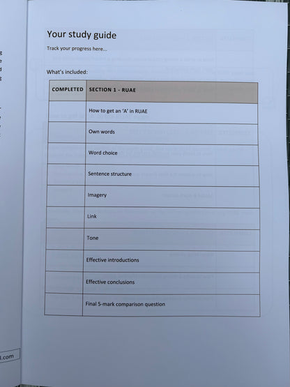 English Higher Study Guide