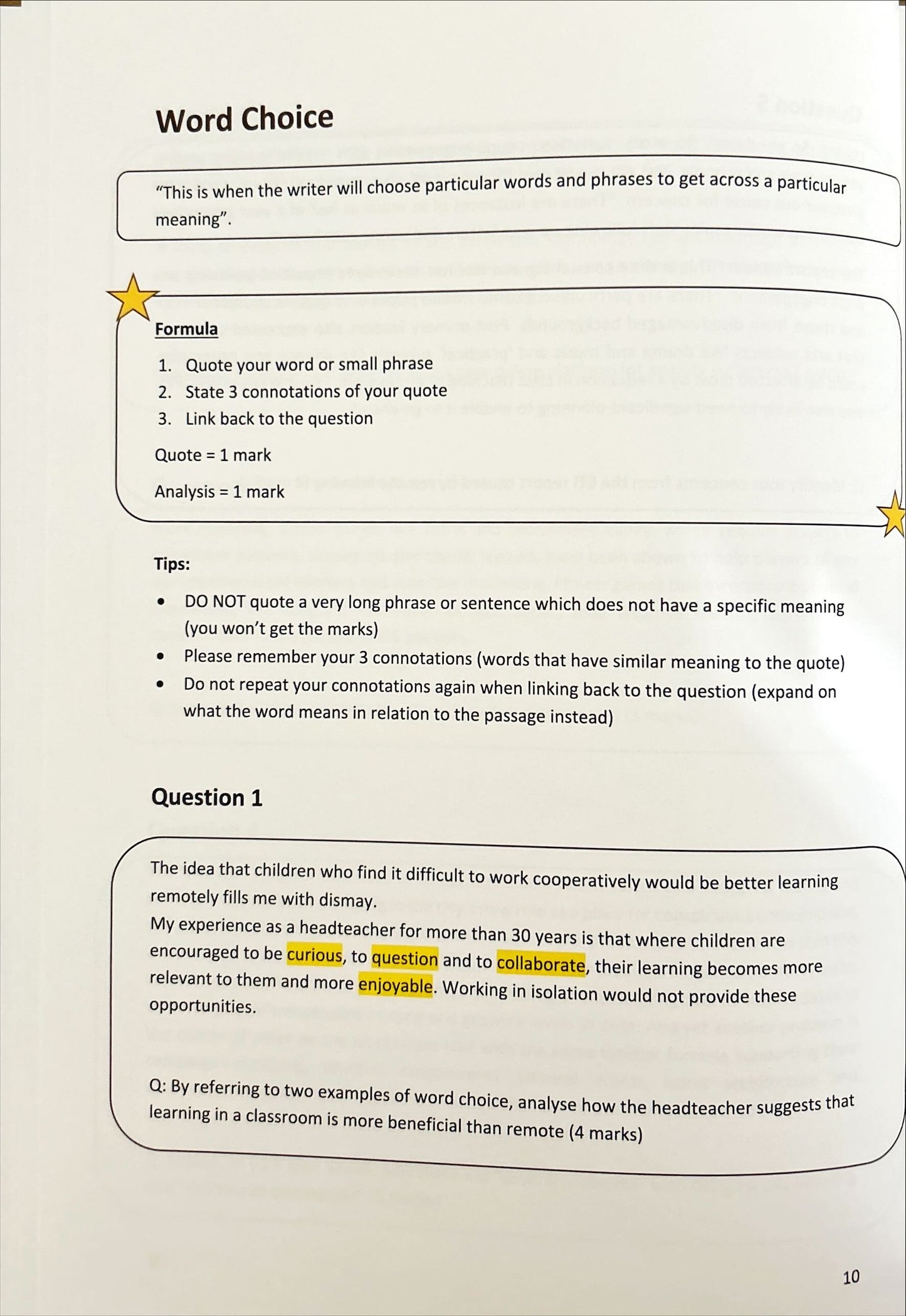 English National 5 Study Guide