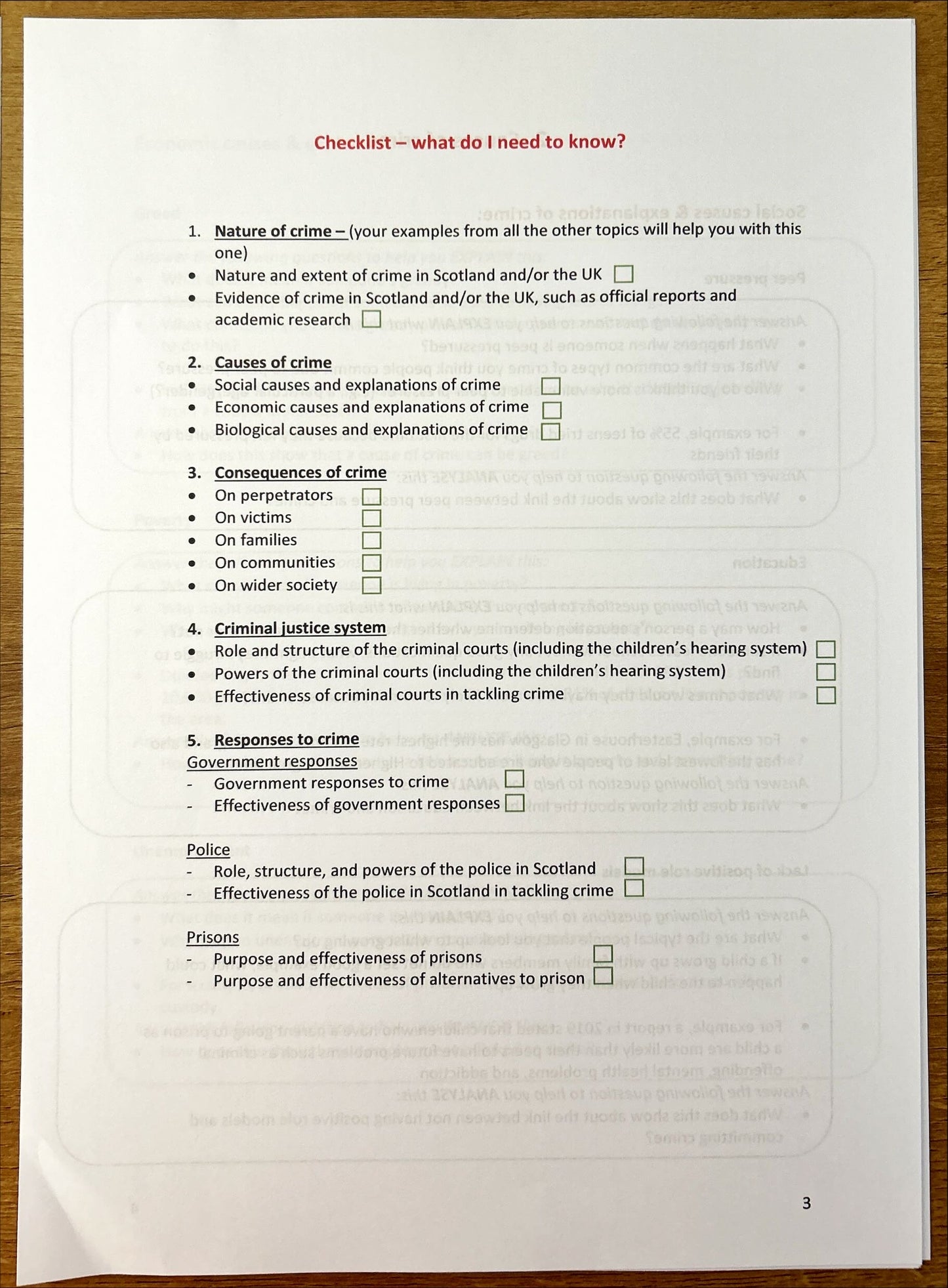 Modern Studies National 5 Study Notes